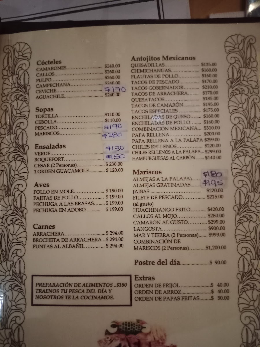 La Palapa Restaurante Menu - Image 5